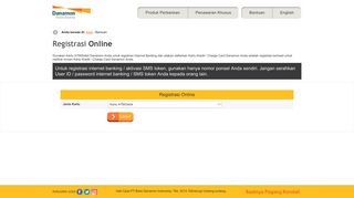 
                            7. Registrasi Online - Danamon Online