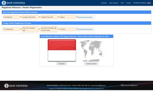 
                            2. Registrasi Rekanan .:: BI E-Procurement ::. - Bank Indonesia