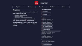 
                            1. Regístrate - aprende.org