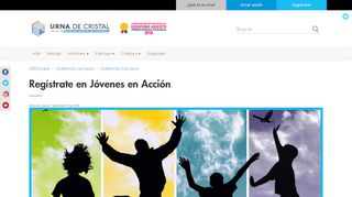 
                            9. Regístrate en Jóvenes en Acción | Urna de Cristal