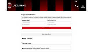
                            3. Registrati - AC Milan