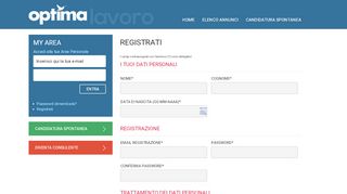 
                            2. Registrati | Optima Italia