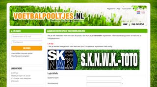 
                            6. Registratie - Voetbalpooltjes.nl