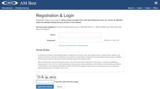 
                            8. Registration and Login - A.M. Best