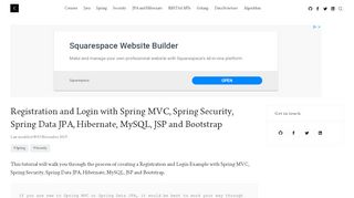
                            6. Registration and Login Example with Spring MVC ... - Hello Koding
