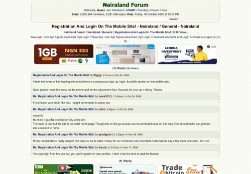 
                            7. Registration And Login On The Mobile Site! - Nairaland / General ...