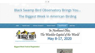 
                            7. REGISTRATION - Black Swamp Bird Observatory Brings You... The ...