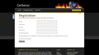 
                            5. Registration - BriarTek Cerberus