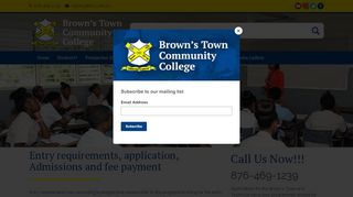 
                            2. Registration - Brown's Town Community College (BTCC) Jamaica