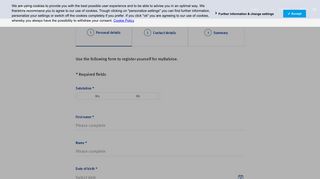 
                            10. Registration customer portal myBaloise - Baloise Group