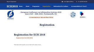 
                            3. Registration – ECIS2018