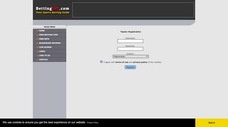 
                            10. Registration for New Tipster | BettingInf