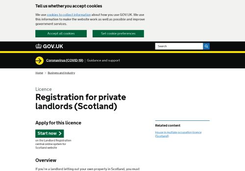
                            11. Registration for private landlords (Scotland) - GOV.UK