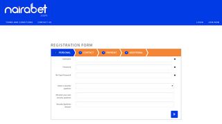 
                            3. Registration Form - affiliate Program - NairaBet