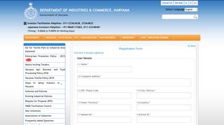 
                            6. Registration Form - Department of Industrial Commerce, Haryana