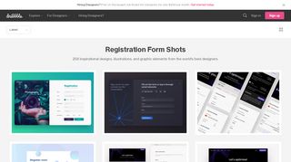 
                            6. Registration Form Designs on Dribbble