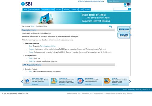 
                            5. Registration Forms - State Bank of India - Corporate Banking