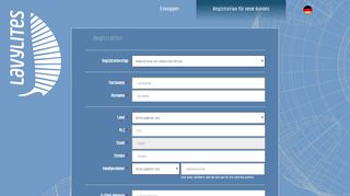 
                            4. Registration für neue Kunden - Lavylites