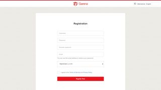 
                            8. Registration - Garena