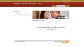 
                            2. REGISTRATION :: Gigolo Jobs, Male Escort Jobs, Become Male ...