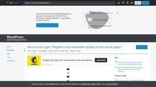 
                            13. registration - How to put Login, Register and newsletter widget on ...