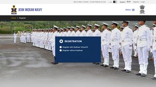 
                            1. Registration - Indian Navy