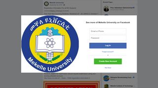 
                            10. Registration Information For all MU... - Mekelle University | Facebook
