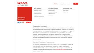 
                            6. Registration Information - Seneca College
