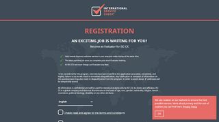 
                            3. Registration - international service check