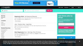 
                            2. Registration Jobs, Job Vacancies | Jobrapido.com