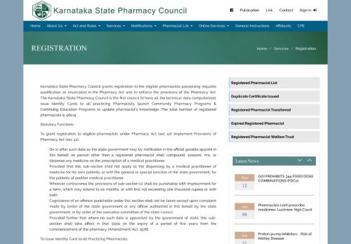 
                            5. Registration - Karnataka State Pharmacy Council