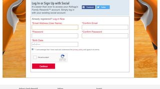 
                            1. Registration | Kellogg's Family Rewards®