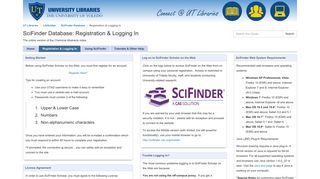 
                            6. Registration & Logging In - SciFinder Database - LibGuides at ...