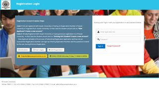 
                            1. Registration Login - Assam University Silchar