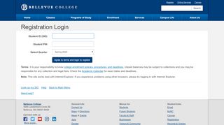 
                            12. Registration Login @ Bellevue College - ctc.edu