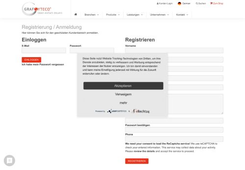 
                            2. Registration & Login - Graf Syteco