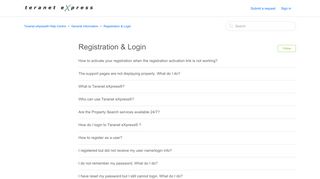 
                            6. Registration & Login – Teranet eXpress® Help Centre