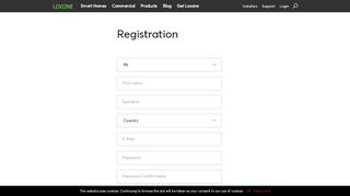 
                            3. Registration - Loxone Smart Home Automation UK