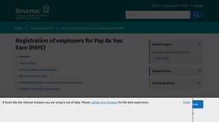 
                            3. Registration of employers for Pay As You Earn (PAYE)