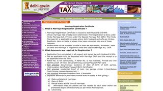 
                            9. Registration Of Marriage - Department of Revenue