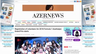 
                            8. Registration of volunteers for 2018 Formula 1 Azerbaijan Grand Prix ...