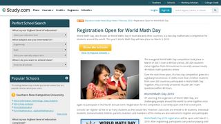 
                            10. Registration Open for World Math Day - Study.com