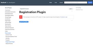 
                            1. Registration Plugin - Social Plugins - Facebook for ...