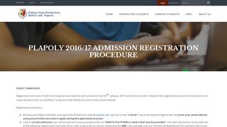 
                            4. registration process - Plateau State Polytechnic, Barkin Ladi, Nigeria