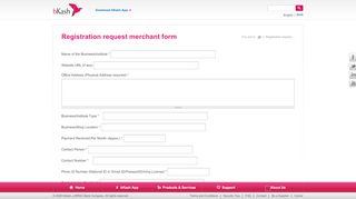 
                            7. Registration request merchant form | bKash