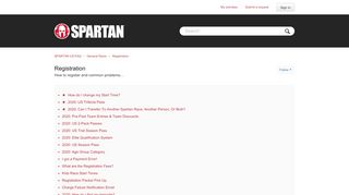 
                            5. Registration – SPARTAN RACE FAQ