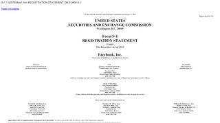 
                            11. Registration Statement on Form S-1 - SEC.gov