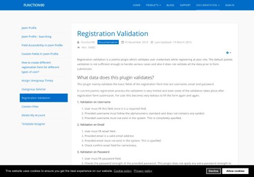 
                            7. Registration Validation - Function90
