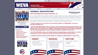 
                            1. Registration - WEVA volleyball