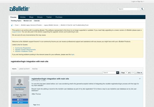 
                            7. registration/login integration with main site - vBulletin ...